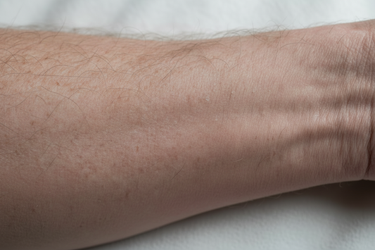 Unterarm mit trockener Haut